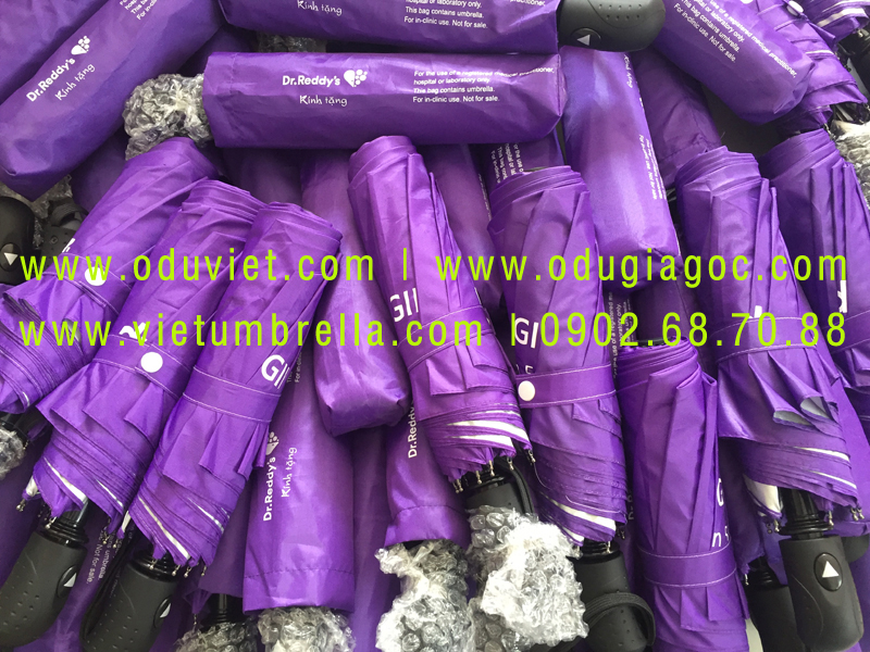 xưởng sản xuất ô dù cầm tay in logo quảng cáo